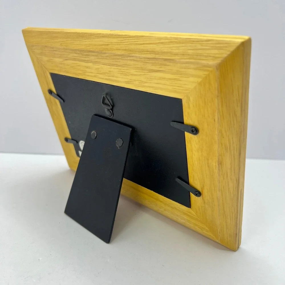 Vintage Cottage Wood Double Picture Frame Bears 2x3